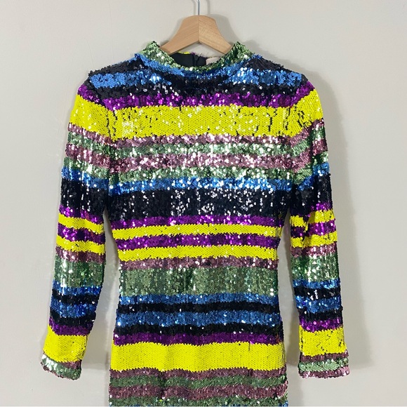 Club L London Multicolor Sequin Mini Dress - Picture 8 of 16